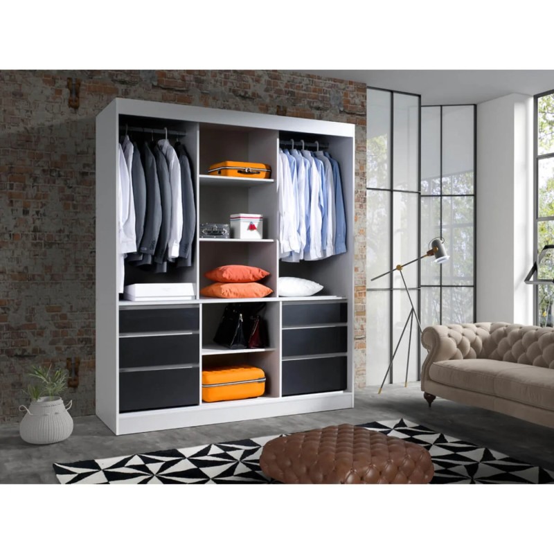 Szafa przesuwna z lustrem HADI | BeautySofa24.pl