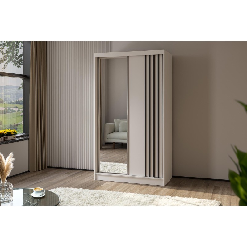 Szafa przesuwna z lamelami NELA | BeautySofa24.pl