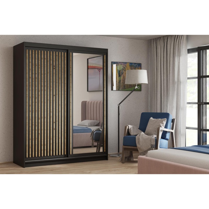 Szafa przesuwna z lamelami DONATELLO | BeautySofa24.pl