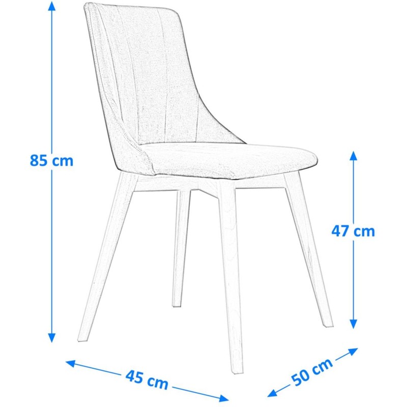 Nowoczesne Krzesło tapicerowane FELIX II | Beautysofa24.pl