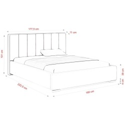 Łóżko tapicerowane CINCO | BeautySofa24.pl