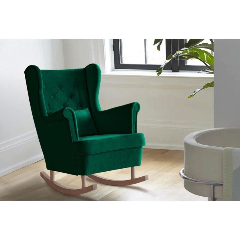 Fotel bujany FABIO zielony