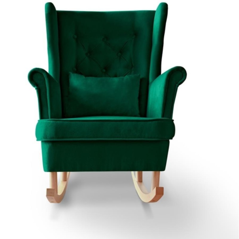 Fotel bujany FABIO zielony