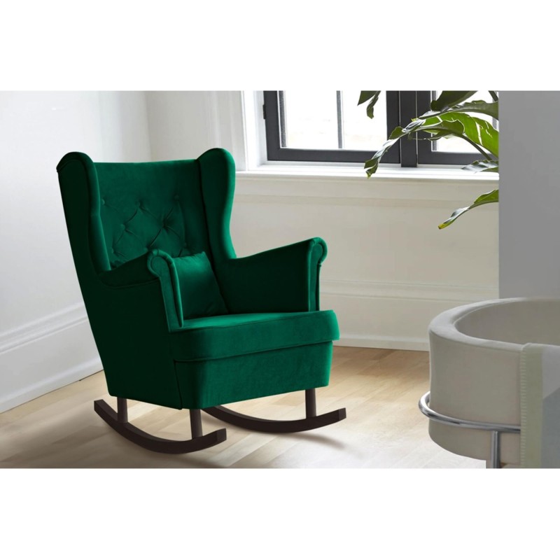 Fotel bujany FABIO zielony