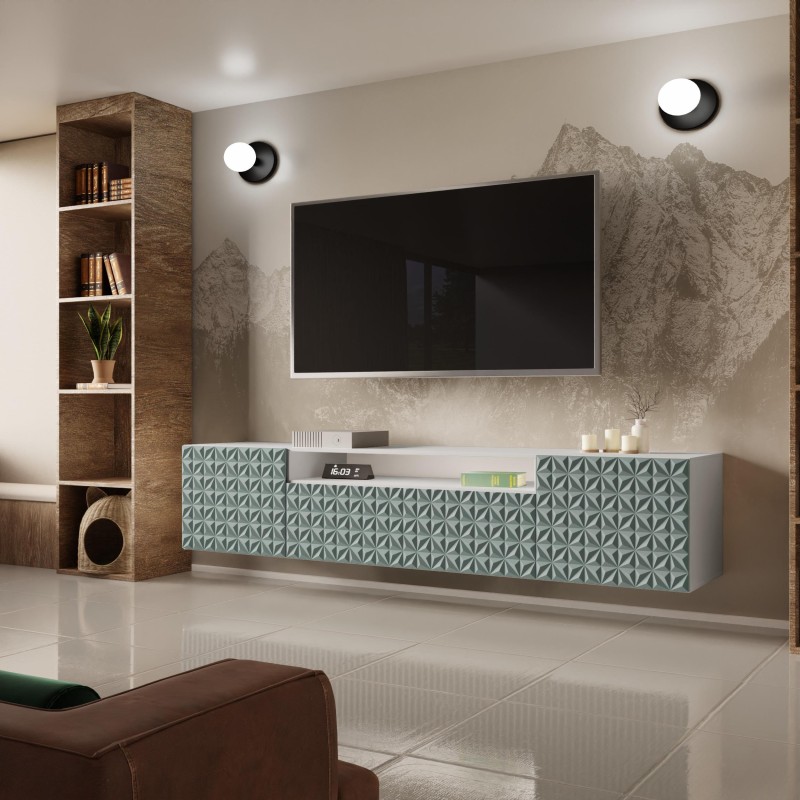 Szafka RTV z frezowanymi frontami CALI | BeautySofa24.pl