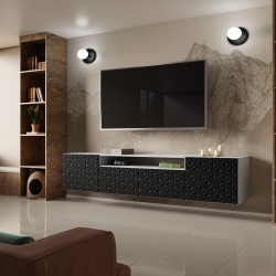 Szafka RTV z frezowanymi frontami CALI | BeautySofa24.pl