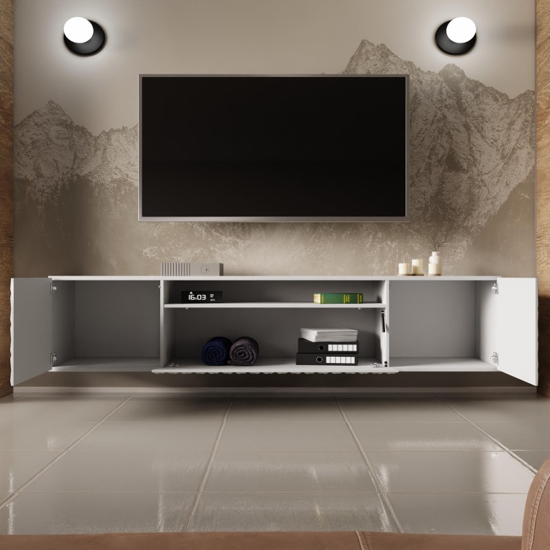 Szafka RTV z frezowanymi frontami CALI | BeautySofa24.pl