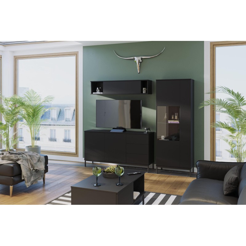 Szafka RTV na metalowym stelażu 2D QUERTY | BeautySofa24.pl