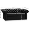 Sofa pikowana 2-osobowa CHESTER ❤︎ Beautysofa24.pl