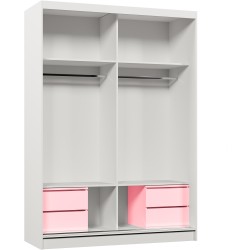 Szafa przesuwna z lamelami NELA | BeautySofa24.pl