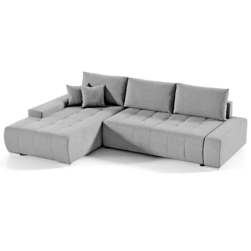 Narożnik rozkładany DRACO L VELO, szary (Velo 632), Lewa