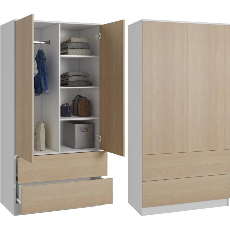 Szafa dwudrzwiowa CLASSIC 90 cm | Beautysofa24.pl