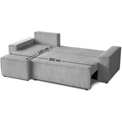 Narożnik z funkcją spania HEKTOR | Beautysofa24.pl