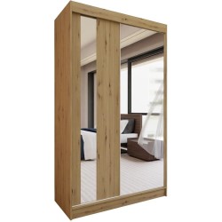 Szafa z drzwiami przesuwnymi GAJA na białym tle