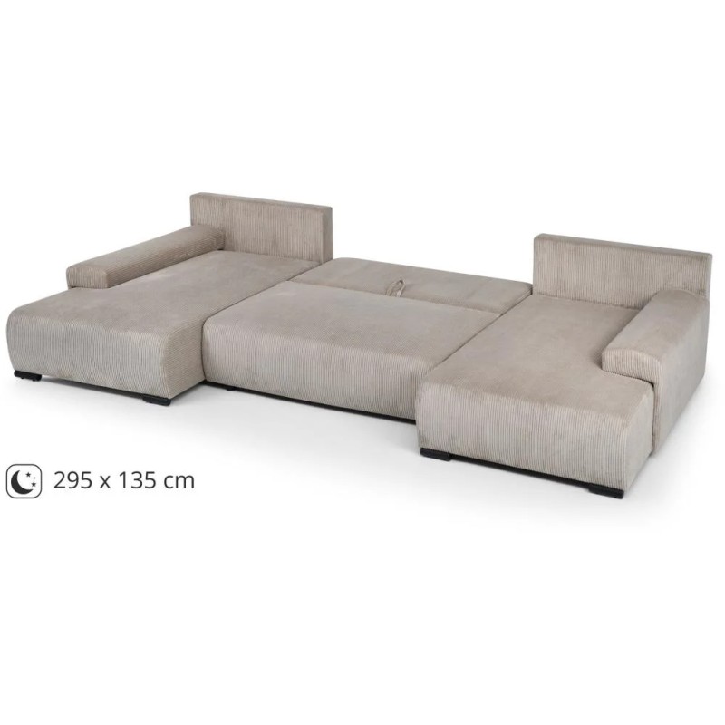 Narożnik z funkcją spania BENNY U | BeautySofa24.pl