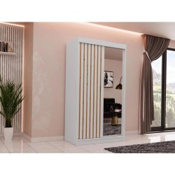 Szafa przesuwna z lamelami i szufladami HELIX II | BeautySofa24.pl