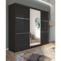 Szafa przesuwna z lustrem i szufladami Viva II | Beautysofa24.pl