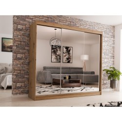 Szafa przesuwna z lustrem i szufladami Debra II | Beautysofa24.pl