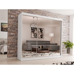 Szafa przesuwna z lustrem i szufladami Debra II | Beautysofa24.pl