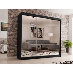 Szafa przesuwna z lustrem i szufladami Debra II | Beautysofa24.pl