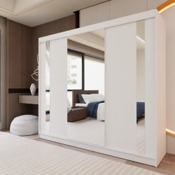 Szafa przesuwna z lustrem i szufladami GAJA II | Beautysofa24.pl