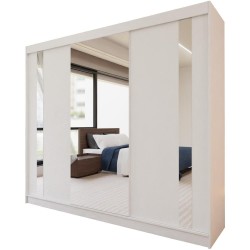 Szafa przesuwna z lustrem i szufladami GAJA II | Beautysofa24.pl