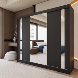 Szafa przesuwna z lustrem i szufladami GAJA II | Beautysofa24.pl