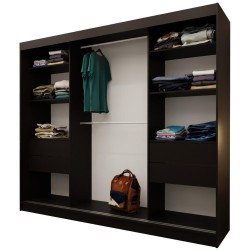 Szafa przesuwna z lustrem i szufladami GAJA II | Beautysofa24.pl