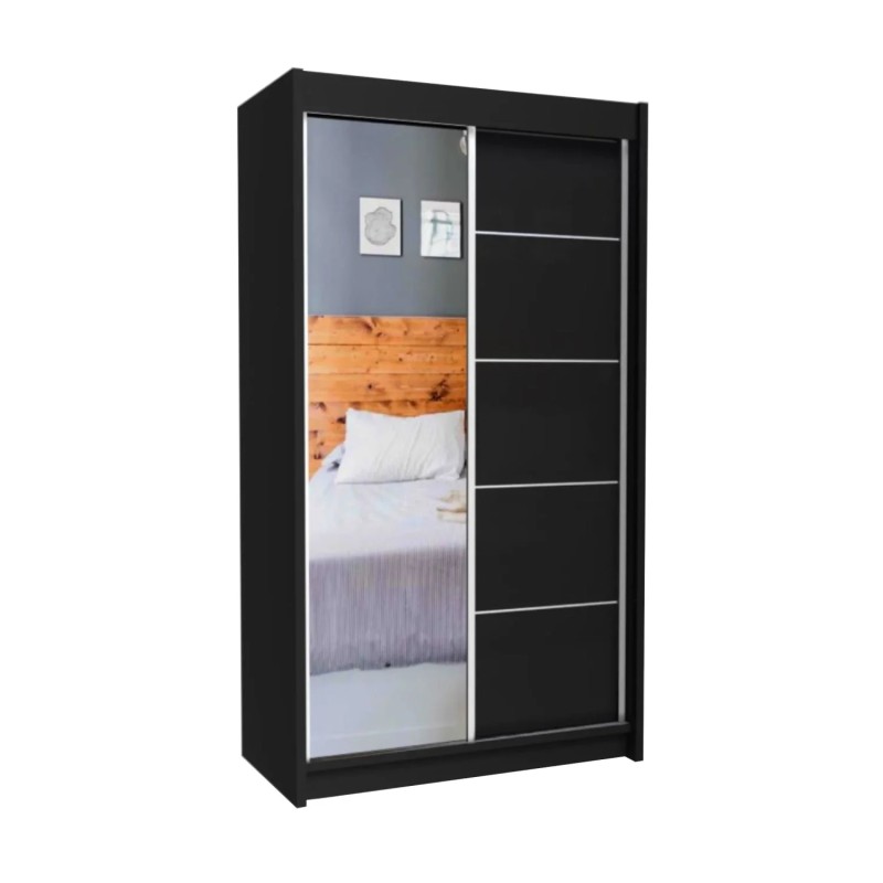 Szafa przesuwna z lustrem i szufladami MARIKA II | Beautysofa24.pl