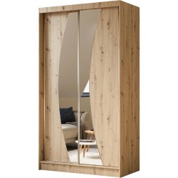 Szafa przesuwna z lustrem i szufladami VOX II | Beautysofa24.pl