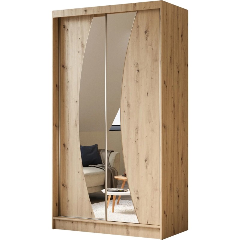 Szafa przesuwna z lustrem i szufladami VOX II | Beautysofa24.pl