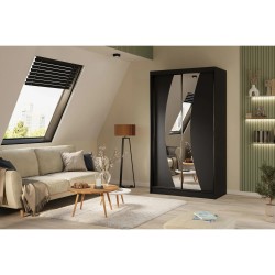 Szafa przesuwna z lustrem i szufladami VOX II | Beautysofa24.pl