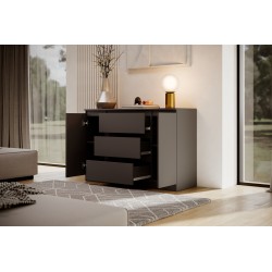 Komoda dwudrzwiowa z trzema szufladami LEMON | Beautysofa24.pl