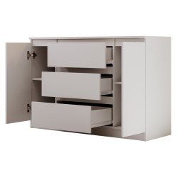 Komoda dwudrzwiowa z trzema szufladami LEMON | Beautysofa24.pl