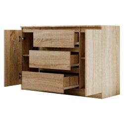 Komoda dwudrzwiowa z trzema szufladami LEMON | Beautysofa24.pl