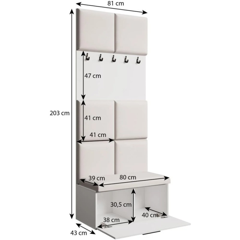 Margaret I + IV | Zestaw Garderoba | BeautySofa24.pl