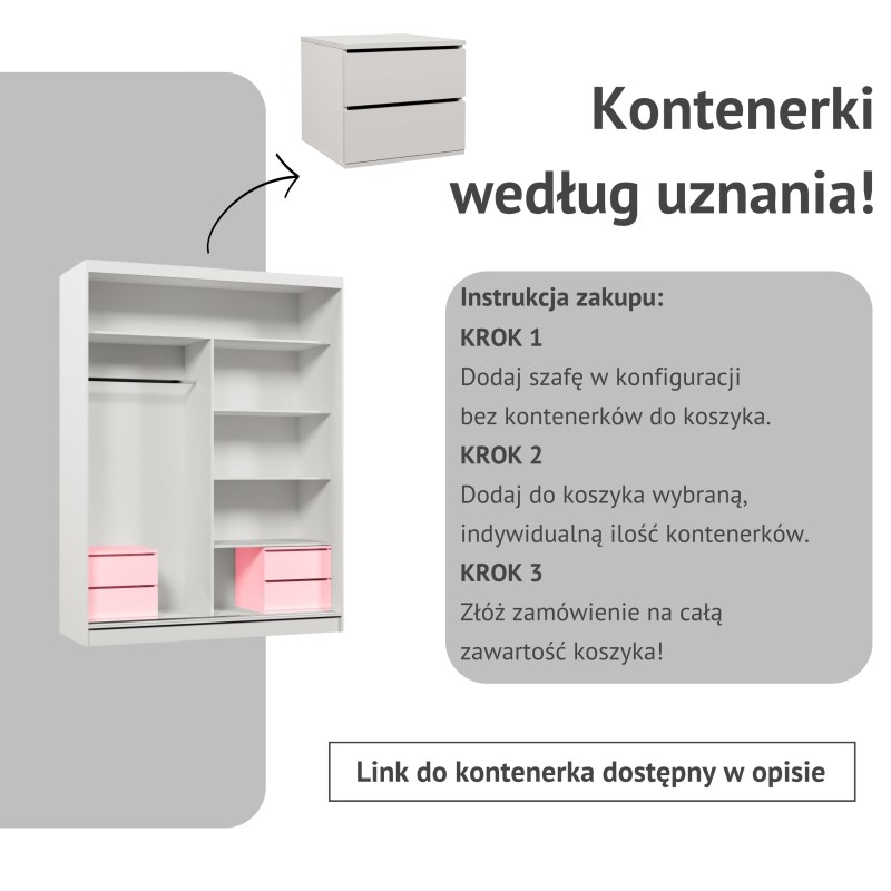Szafa przesuwna z lamelami HELIX | BeautySofa24.pl