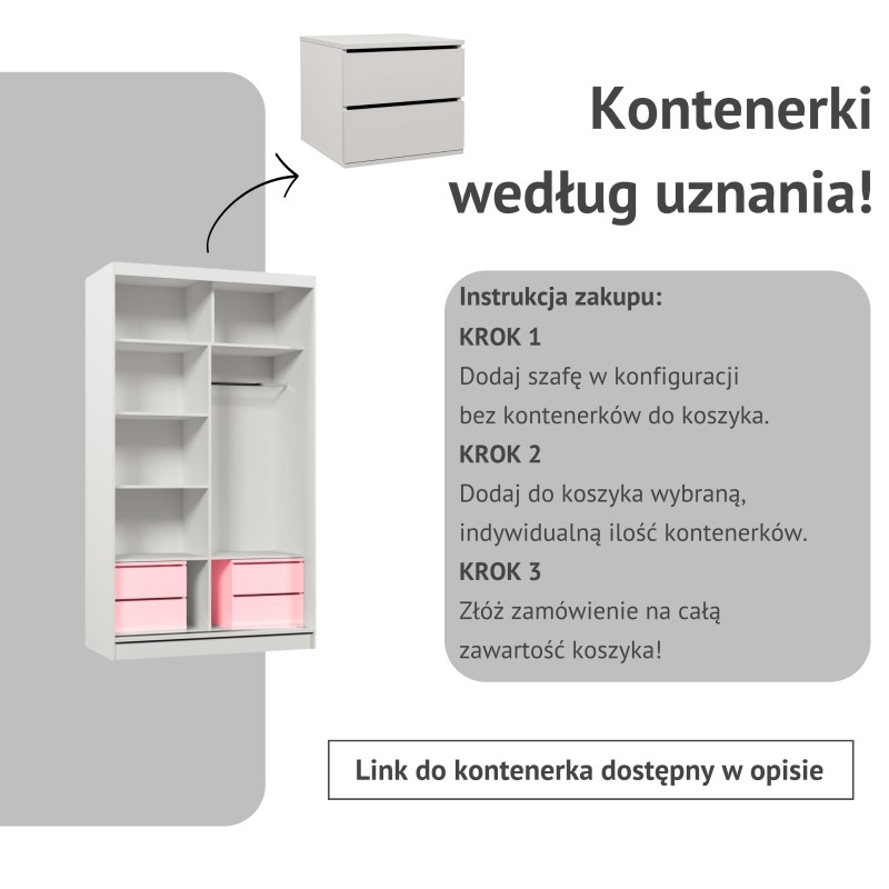 Szafa przesuwna z lustrem VIVA | BeautySofa24.pl