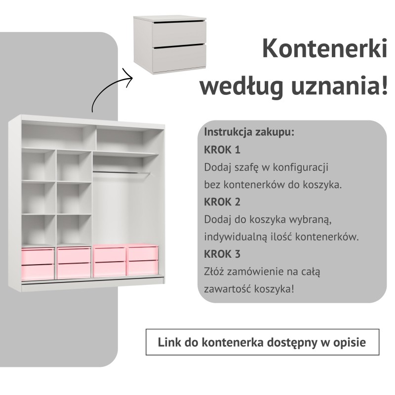 Szafa przesuwna z lustrem VIVA | BeautySofa24.pl