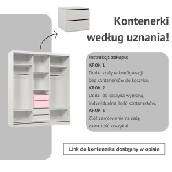 Szafa przesuwna z lustrem DEBRA | BeautySofa24.pl