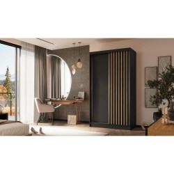 Szafa z drzwiami przesuwnymi z lamelami HELIOS | BeautySofa24.pl