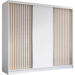 Szafa z drzwiami przesuwnymi z lamelami HELIOS | BeautySofa24.pl