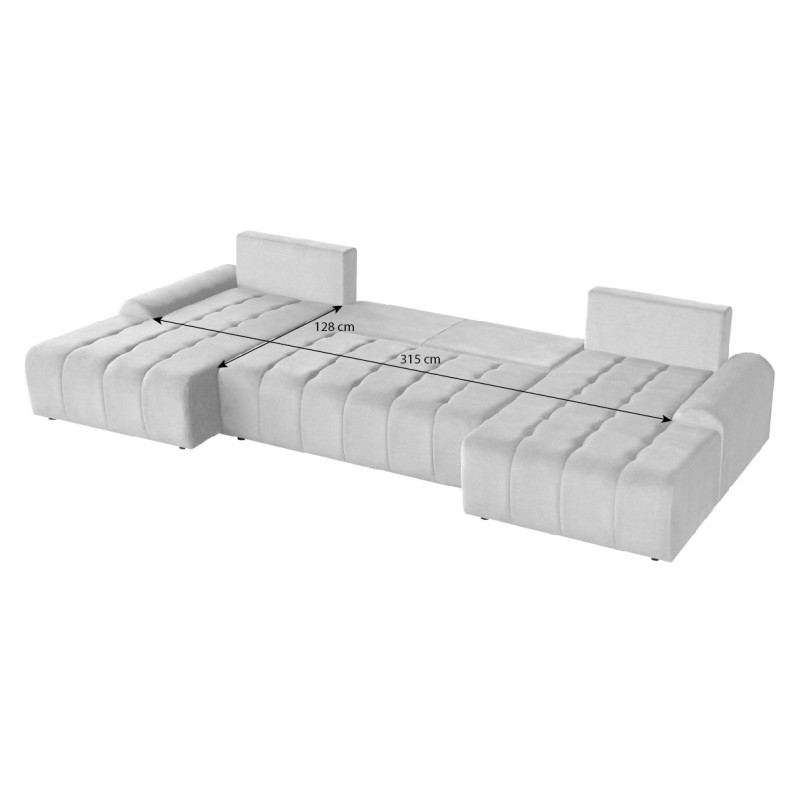 Narożnik z funkcją spania COSTA U | Beautysofa24.pl