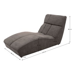 Szezlong SAN DIEGO – stylowy i wygodny szezlong z weluru