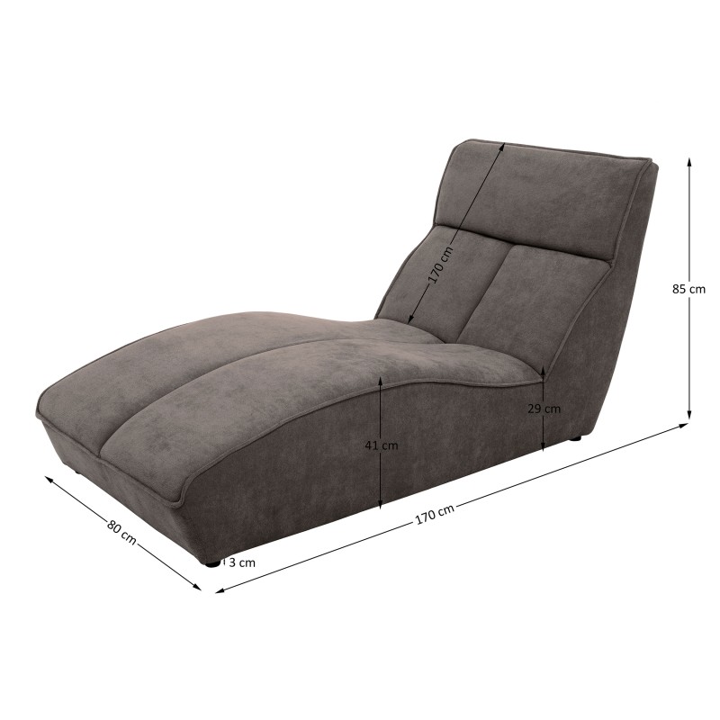 Szezlong SAN DIEGO – stylowy i wygodny szezlong z weluru