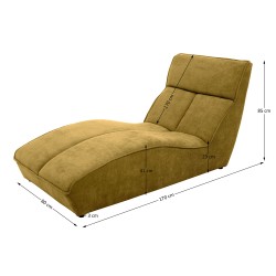 Szezlong SAN DIEGO – stylowy i wygodny szezlong z weluru