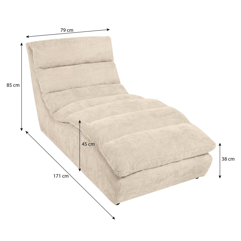 Szezlong SAN REMO – elegancja i komfort w tkaninie szenilowej