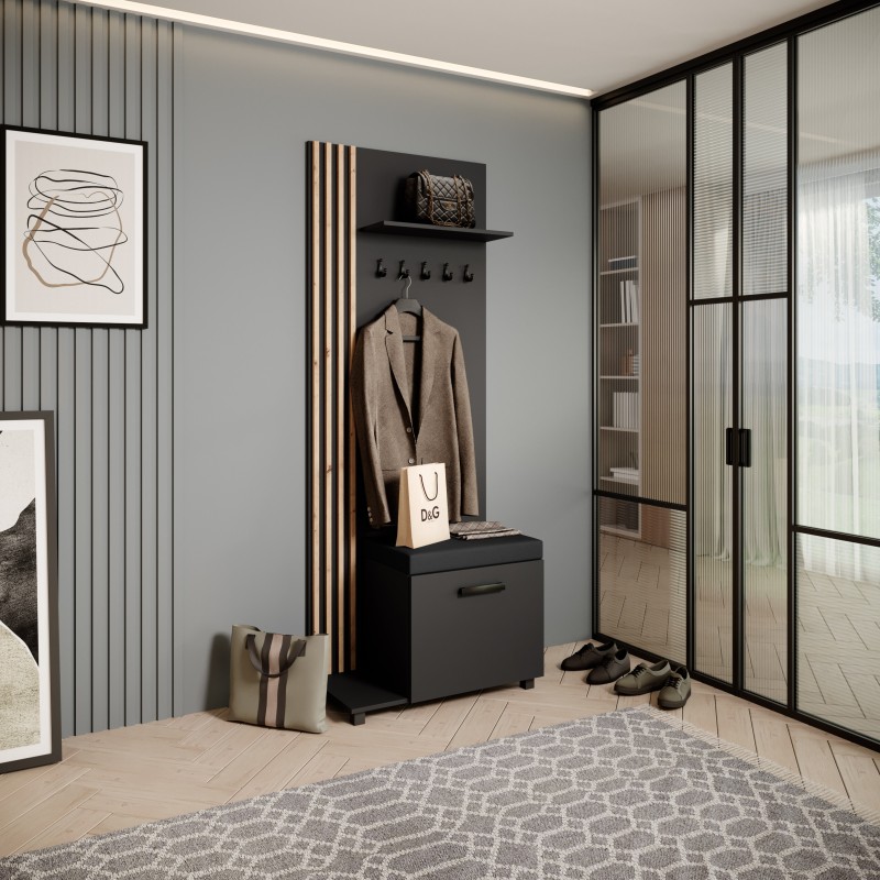 Garderoba z wieszakami