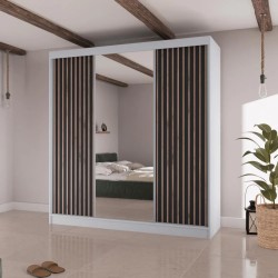 Szafa przesuwna z Lustrem i Lamelami LICO II