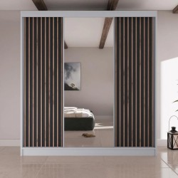 Szafa przesuwna z Lustrem i Lamelami LICO II